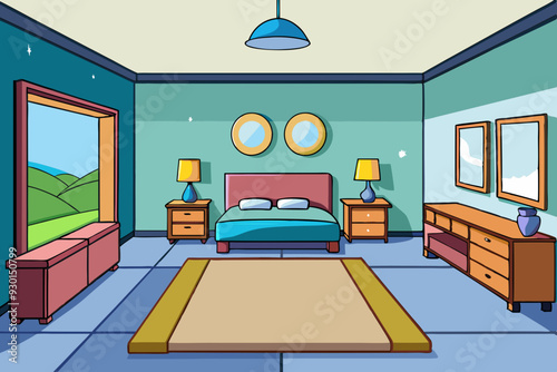 A big modern bedroom