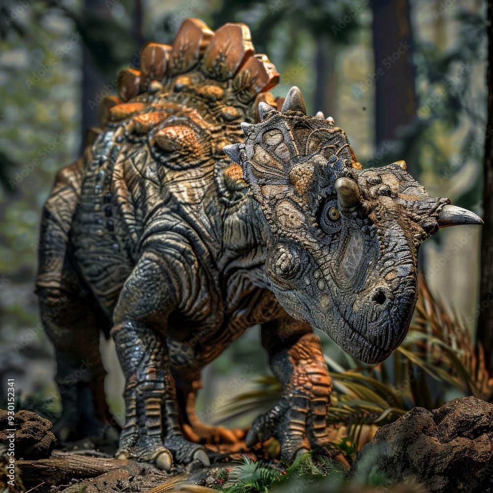 Obraz premium Dinosaur In The Jungle.