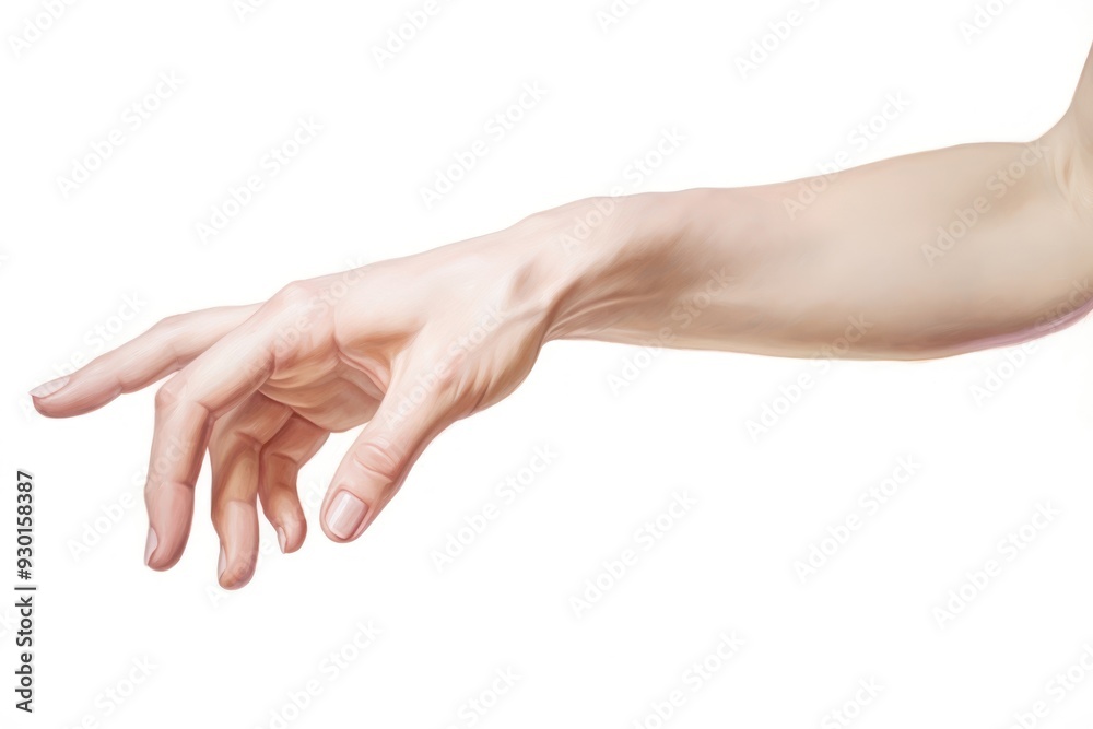 Dancing hand white background gesturing handshake. Dancing hand white background gesturing handshake.