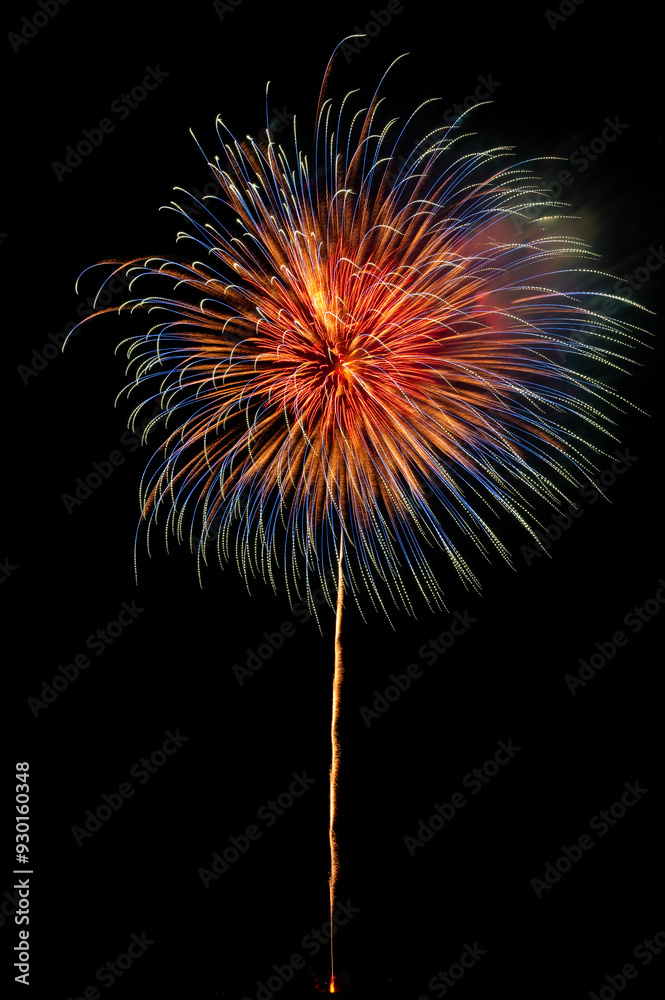 colourful firework display set for celebration happy new year and merry christmas and fireworks on black background colourful firework display set for celebration happy new year and merry christmas and fireworks on black background