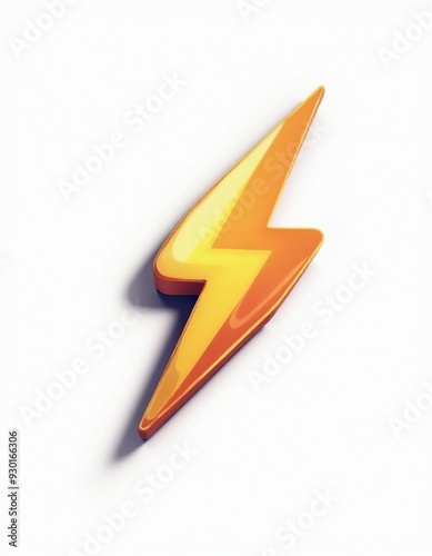 Isolated Lightning Bolt Icon: Customizable Vector Graphic for Designers