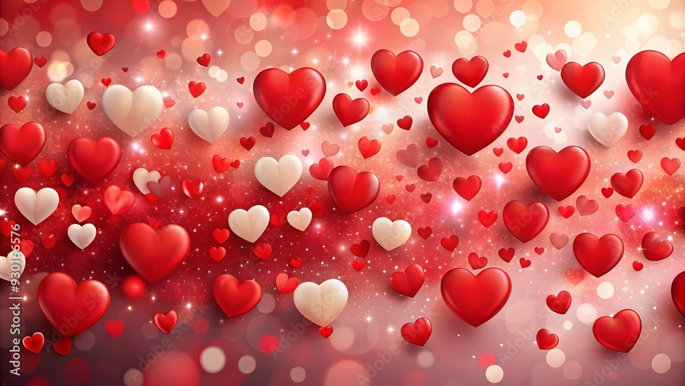 Valentine's Day background banner - abstract panorama background with red hearts concept love. Festive heart banner design. St. Valentine's Day decoration. Valentine's Day background banner - abstract panorama background with red hearts concept love. Festive heart banner design. St. Valentine's Day decoration.