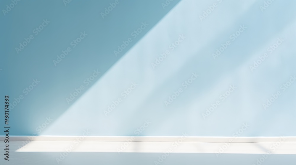 Sunlight on a blue wall Sunlight on a blue wall