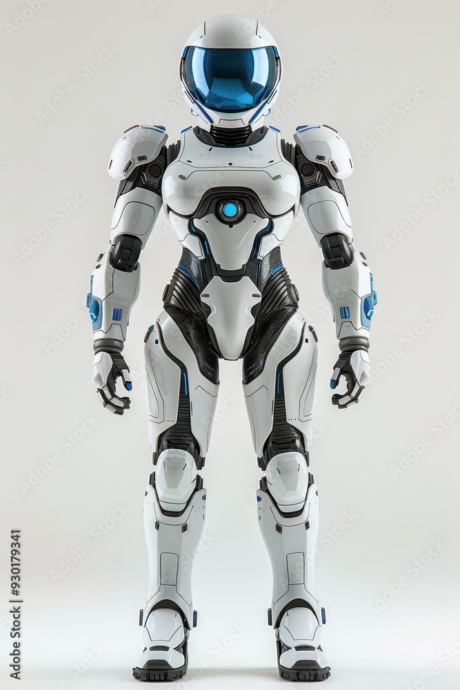 A humanoid robot showcases advanced design in a modern exhibition space during a tech expo A humanoid robot showcases advanced design in a modern exhibition space during a tech expo