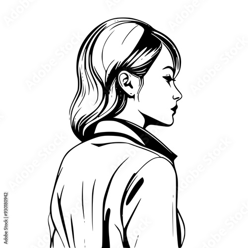 silhouette of a woman