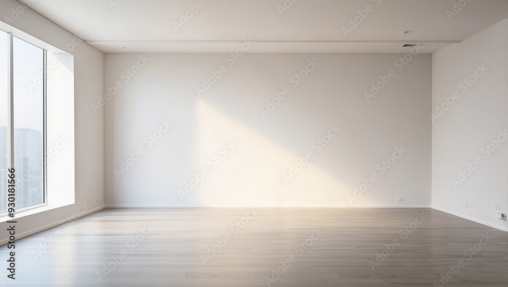 Empty light room interior Empty light room interior