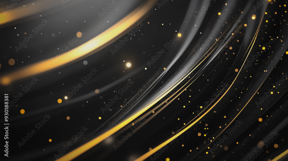 Abstract digital background electromagnetic wave background Innovation digital wave, information technology background and luxury background with golden line decoration and curve light effect Abstract digital background electromagnetic wave background Innovation digital wave, information technology background and luxury background with golden line decoration and curve light effect