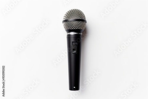 Microphone microphone white background performance.