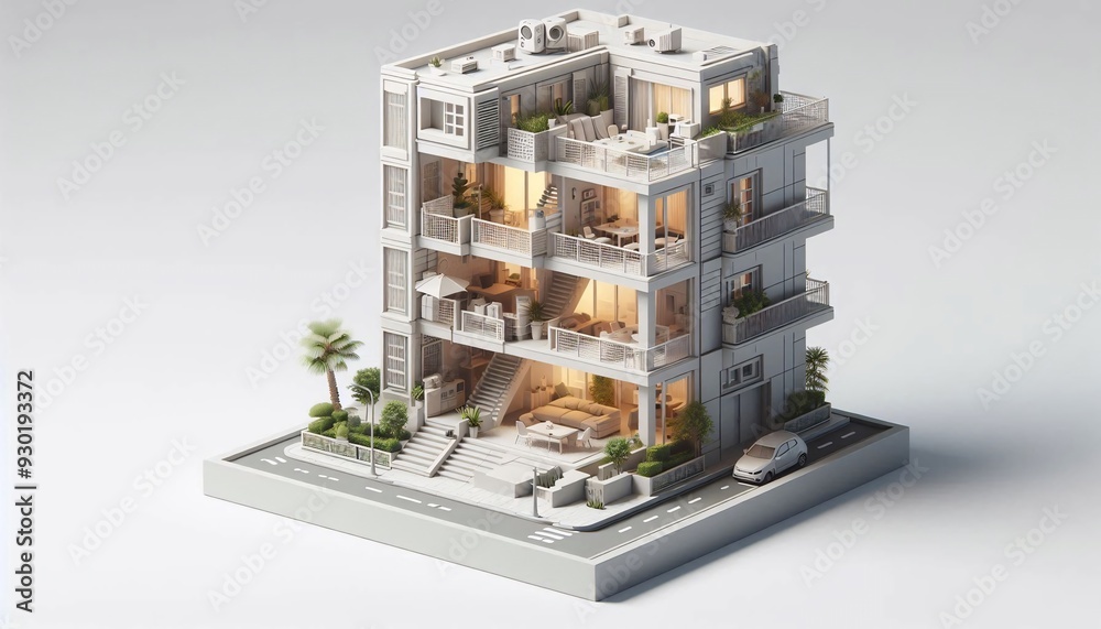 3D house building 3D house building