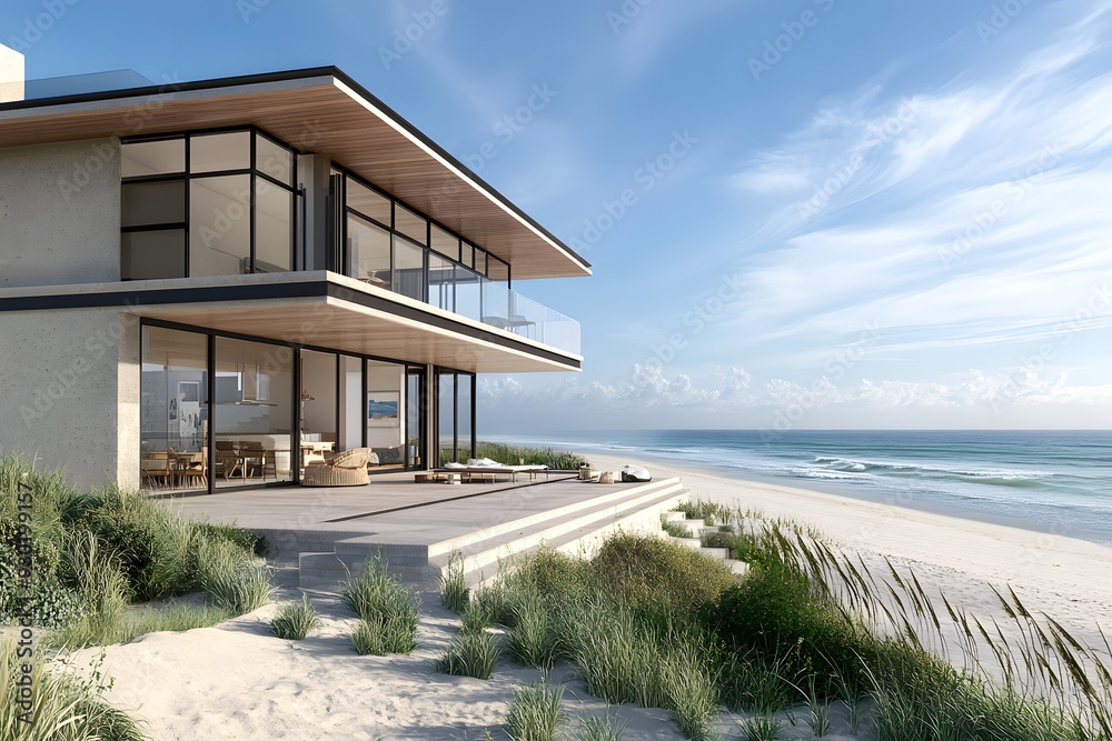 Modern Beach House with Stunning Ocean Views Modern Beach House with Stunning Ocean Views