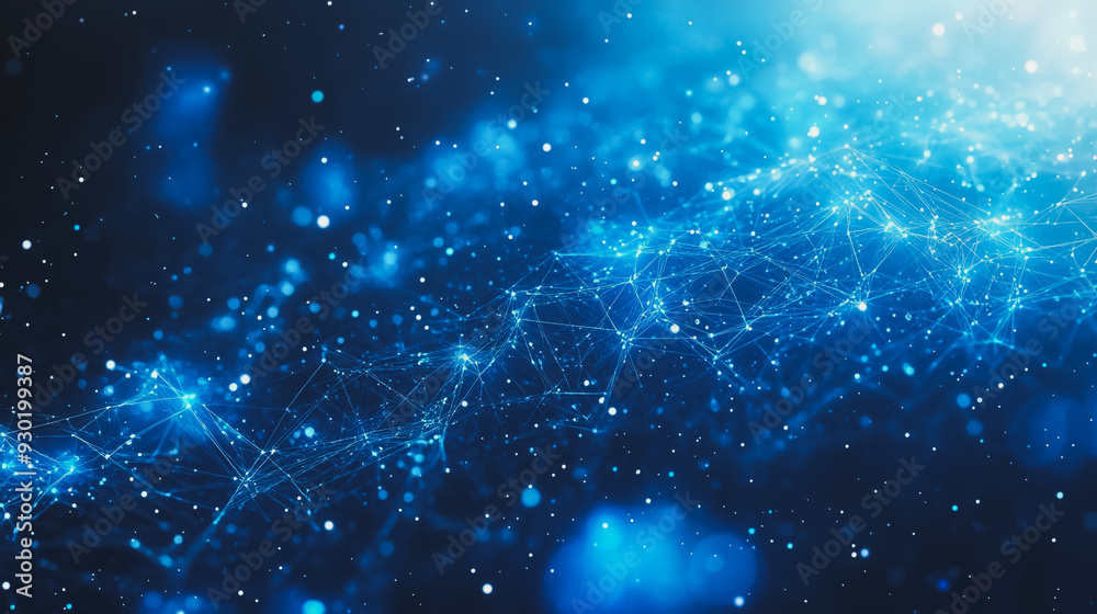 Abstract business connection of lines from nodes It is connected to endless nodes and represents the innovation of communication in the network. Abstract business connection of lines from nodes It is connected to endless nodes and represents the innovation of communication in the network.