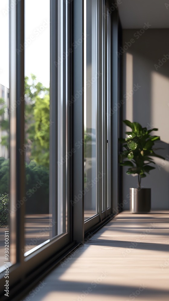 Fototapeta premium Modern Interior with a View