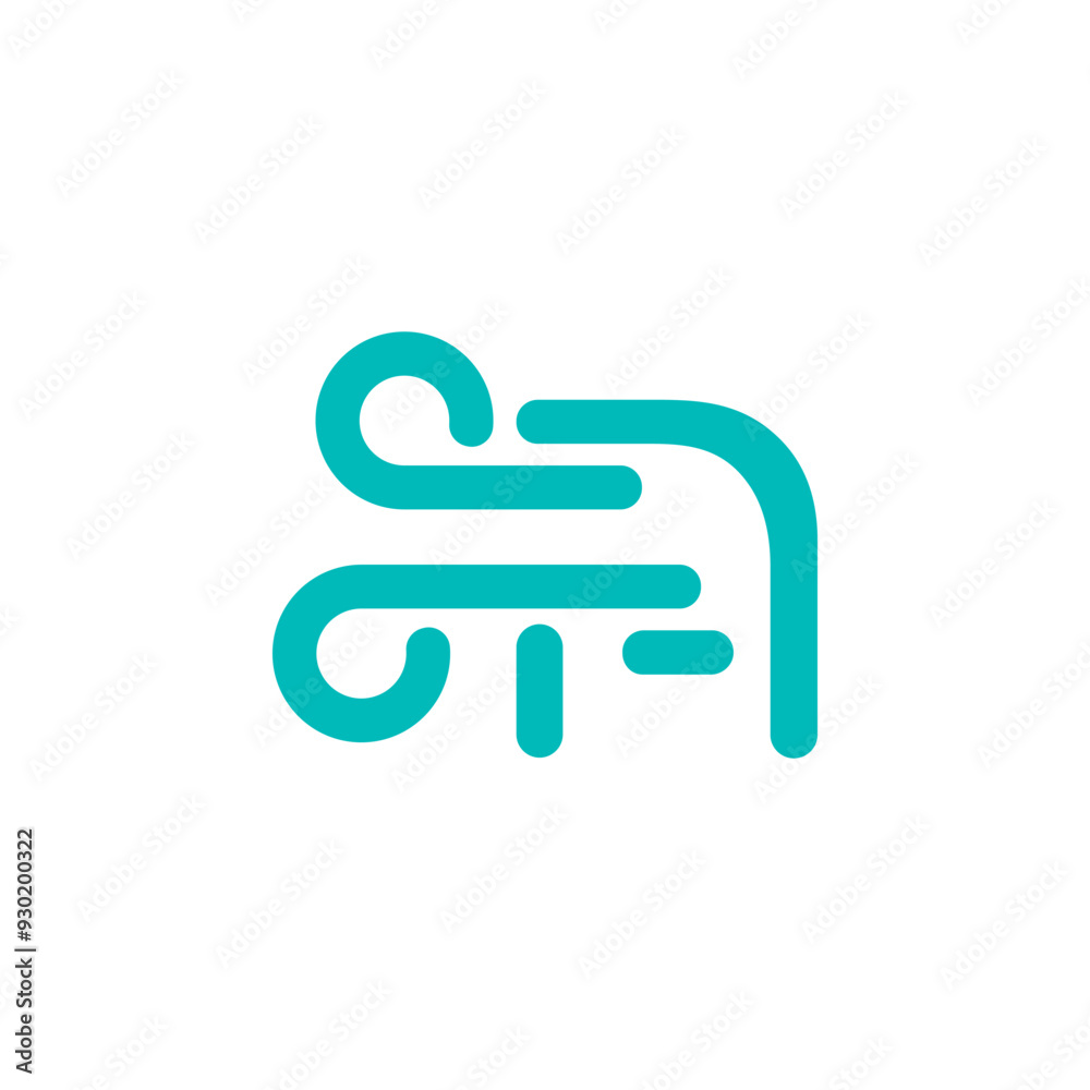 a combination of logos and vectors of wind, with initials, letters, numbers, or alphabets for business and others a combination of logos and vectors of wind, with initials, letters, numbers, or alphabets for business and others