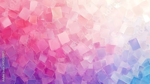 Abstract Geometric Background with Pink, Purple, and Blue Tones.