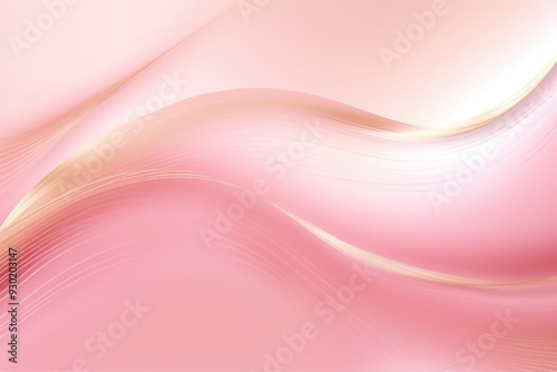 Free plain pink background with gold wave