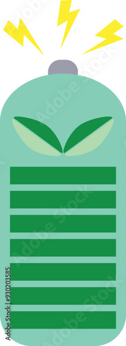 bettery power generation renewable eco enegry icon