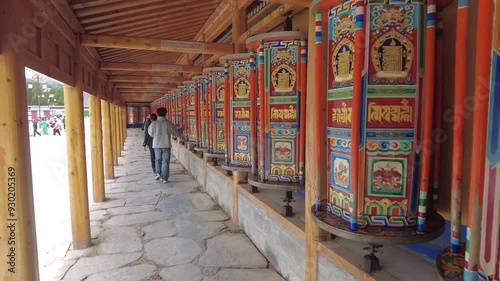 The followers of Labrang Temple in Gansu Province,
 photo