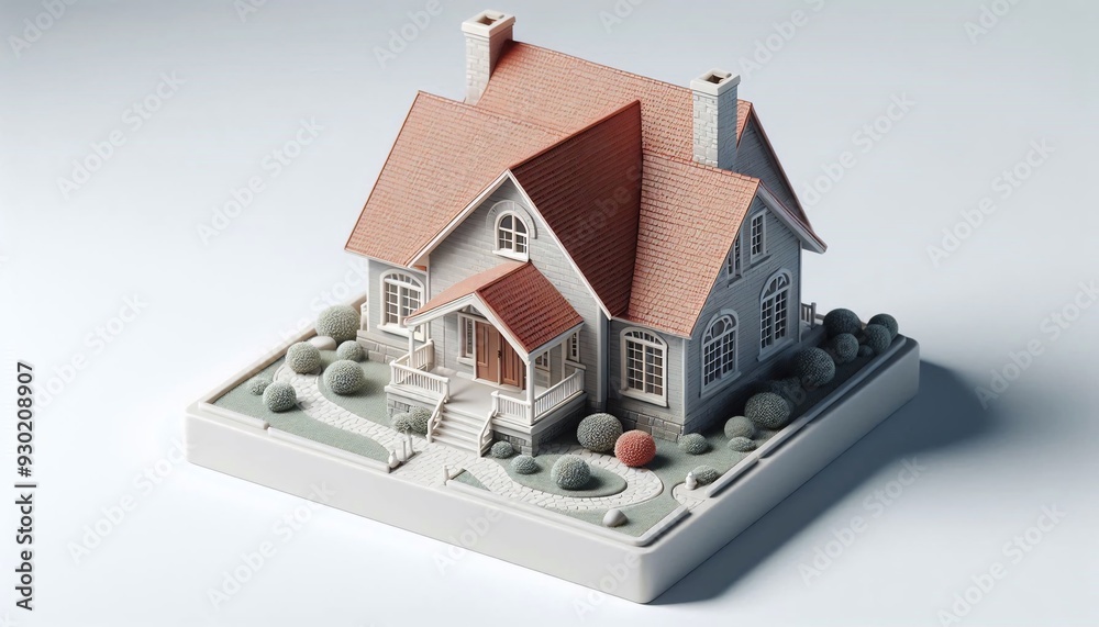 A cute 3d house A cute 3d house