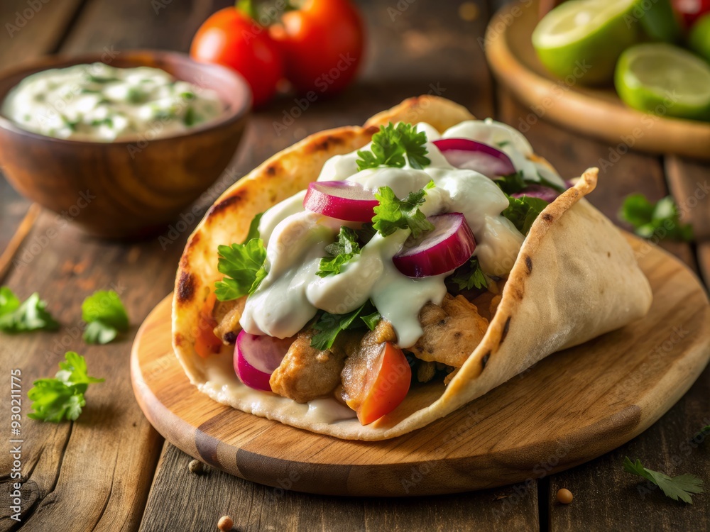 ChickenGyrosPitaTzatziki ChickenGyrosPitaTzatziki