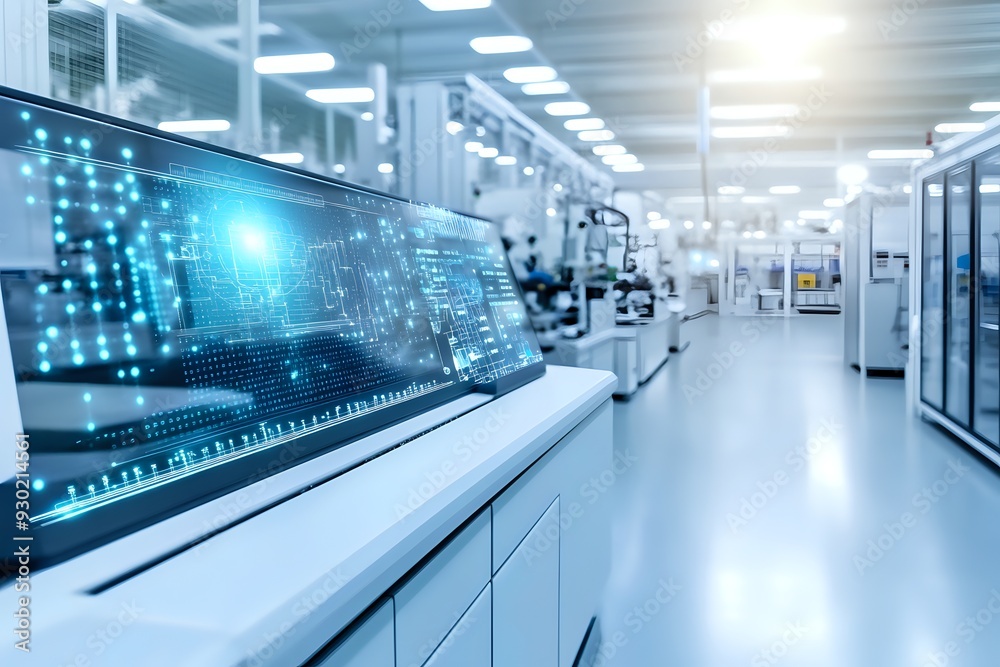 Modern Industrial Automation with Digital Technology for Increased Efficiency and Production Modern Industrial Automation with Digital Technology for Increased Efficiency and Production