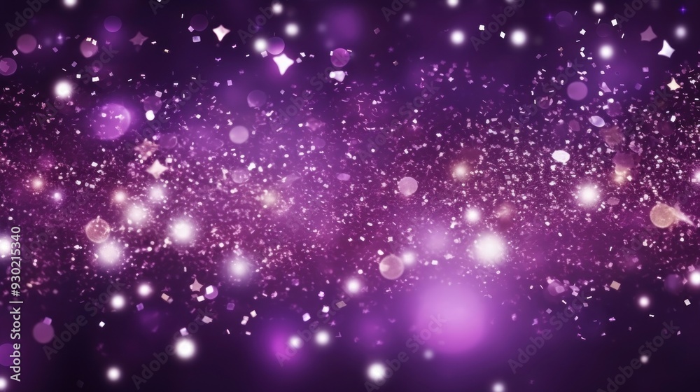 Fototapeta premium Glitter purple backgrounds astronomy.