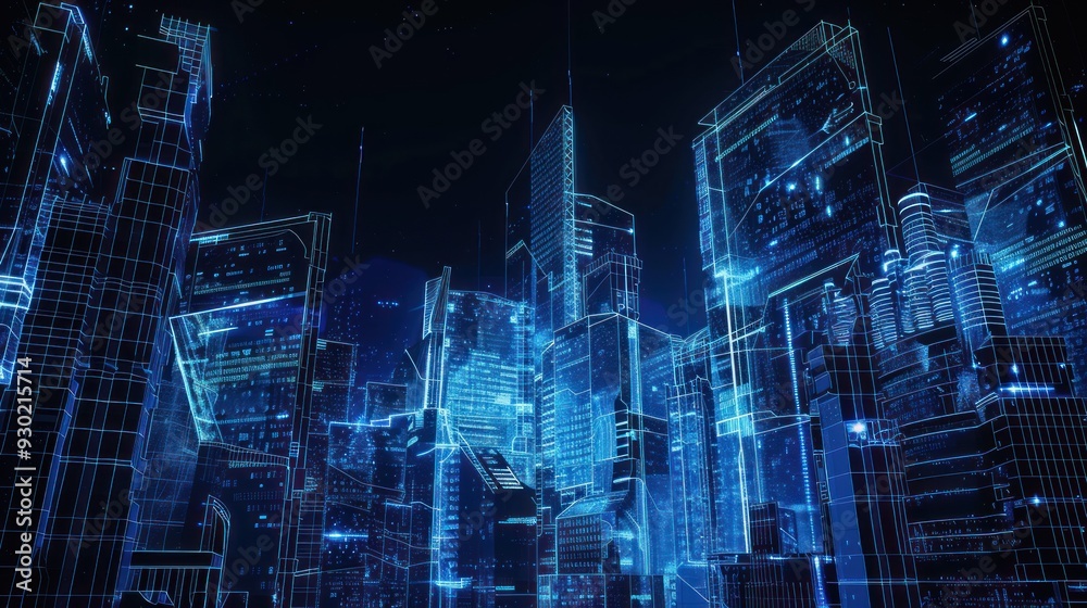 Digital Cityscape: A Futuristic Vision of Urbanization