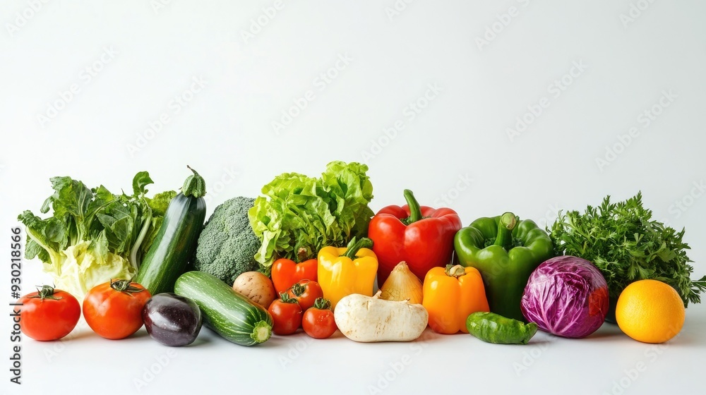 A collection of fresh, organic vegetables with copy space on a white background. Ideal for vegetarian and vegan content, promoting healthy, plant-based diets. A collection of fresh, organic vegetables with copy space on a white background. Ideal for vegetarian and vegan content, promoting healthy, plant-based diets.