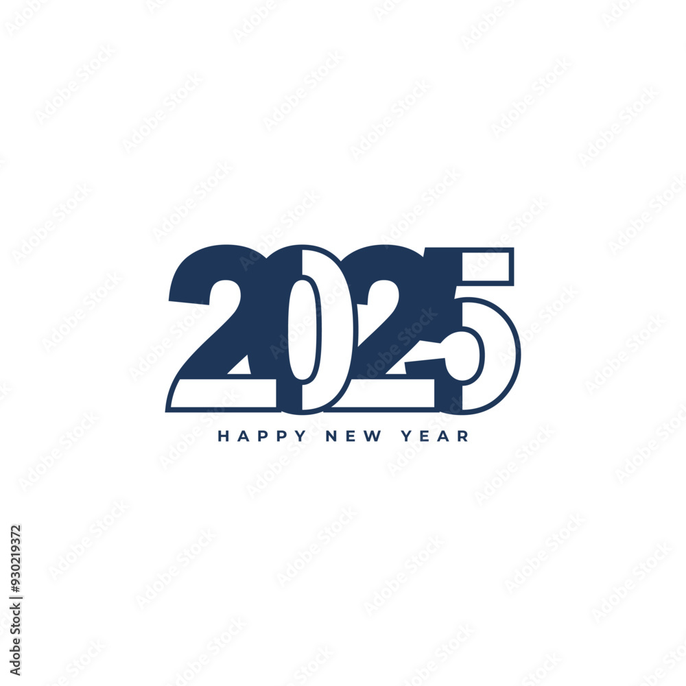 2025 design element vector with creative modern idea concept 2025 design element vector with creative modern idea concept