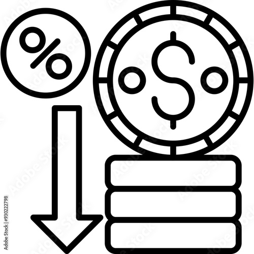 Deflation Icon