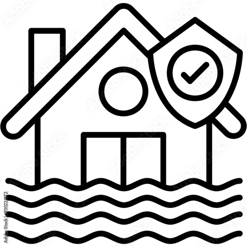 Natural Disaster Insurance Icon