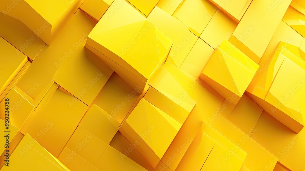 Vibrant 3D yellow background with bold geometric patterns and bright highlights, ideal for lively and energetic visuals. Vibrant 3D yellow background with bold geometric patterns and bright highlights, ideal for lively and energetic visuals.