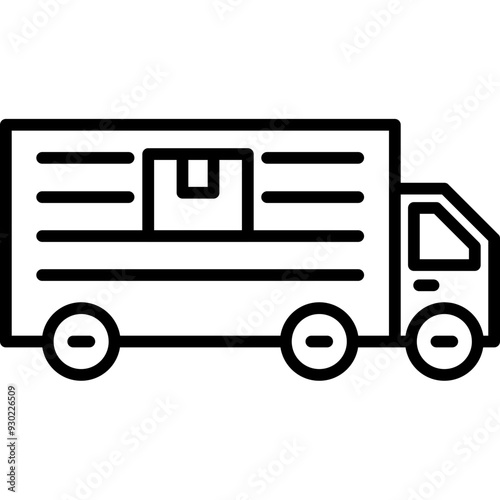 Logistics Delivery Truck Icon