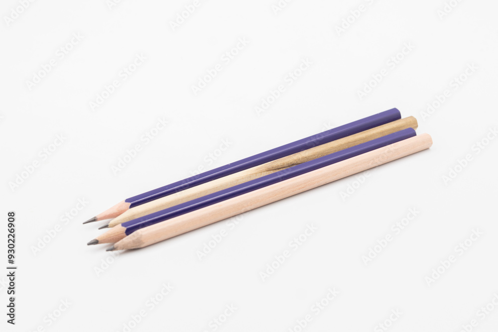 Close up wood pencil isolated on white background Close up wood pencil isolated on white background