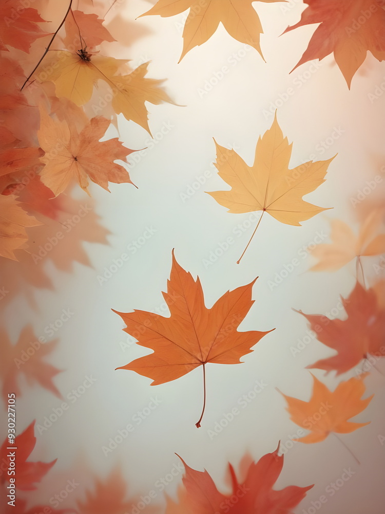 Fototapeta premium autumn leaves background
