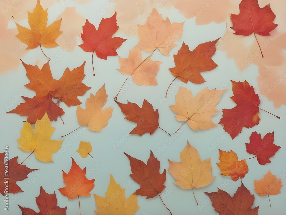 Fototapeta premium autumn leaves background