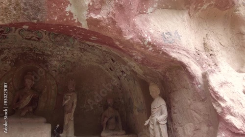 The Bingling Temple Grottoes is located in Yongjing County, Gansu Province,
