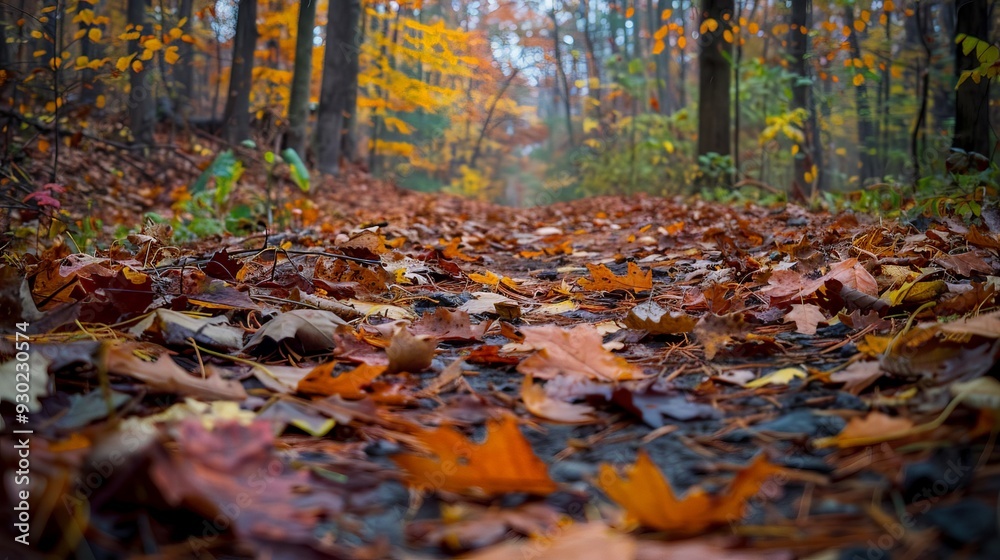 Forest floors are rich with fallen leaves and decomposing matter, fostering new growth and life.