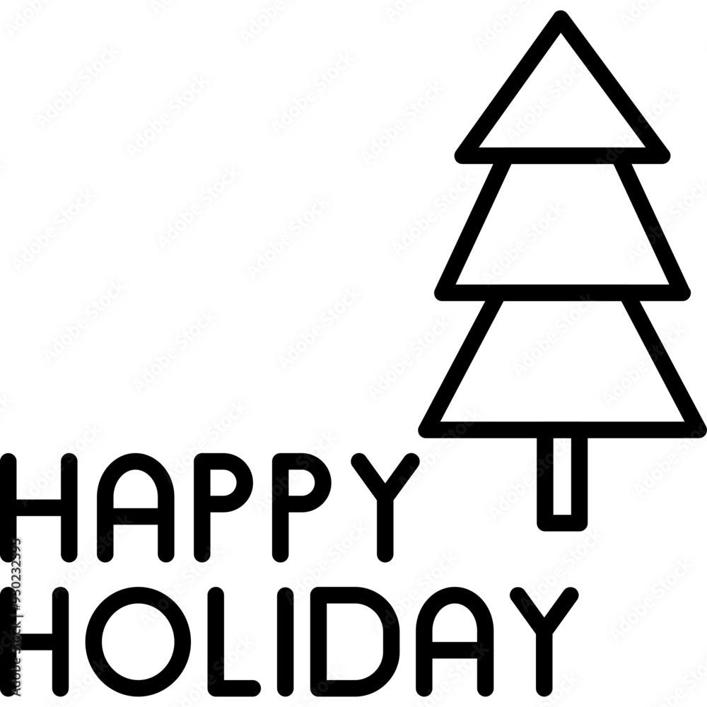 Happy Holidays Icon Happy Holidays Icon
