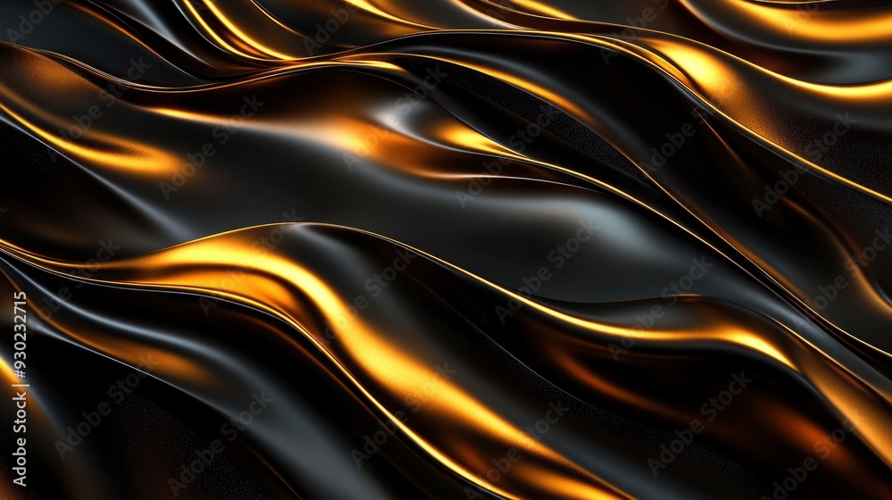 3D abstract wallpaper. Three-dimensional dark golden and black background. golden wallpaper. Black and gold background , ai 3D abstract wallpaper. Three-dimensional dark golden and black background. golden wallpaper. Black and gold background , ai