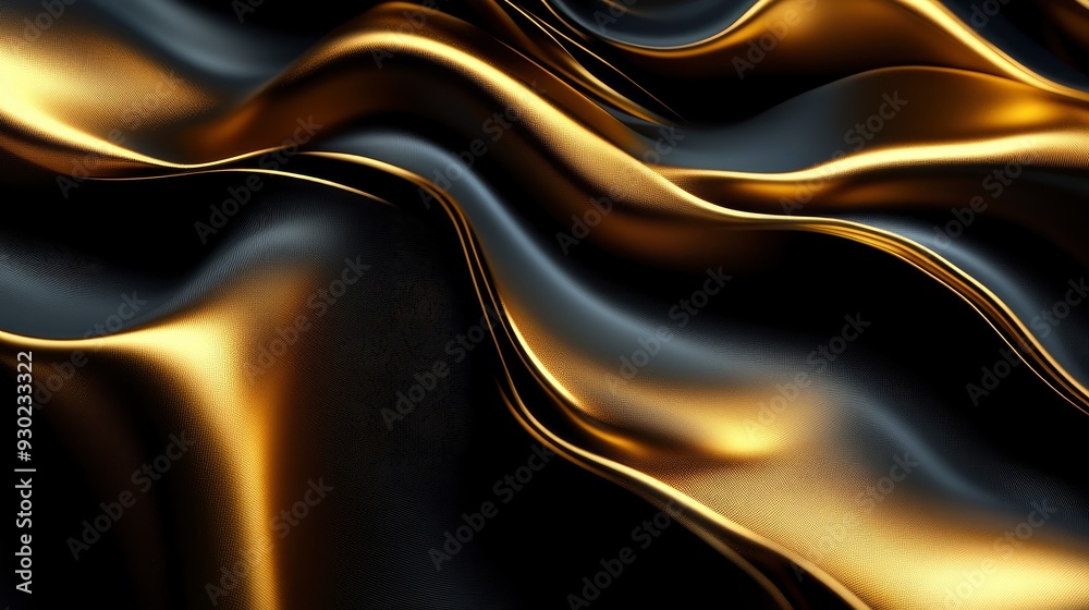 3D abstract wallpaper. Three-dimensional dark golden and black background. golden wallpaper. Black and gold background , ai 3D abstract wallpaper. Three-dimensional dark golden and black background. golden wallpaper. Black and gold background , ai