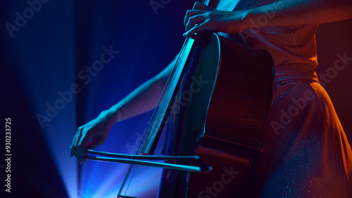 Canvas Print Concept of classical and modern music, entertainment, jazz. Ad