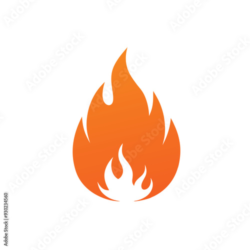 Clean and simple bonfire icon vector, ideal for logos, printables, or digital designs.