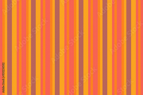 Turkish background textile vertical, naked pattern texture vector. Blanket lines seamless stripe fabric in amber and bright colors.