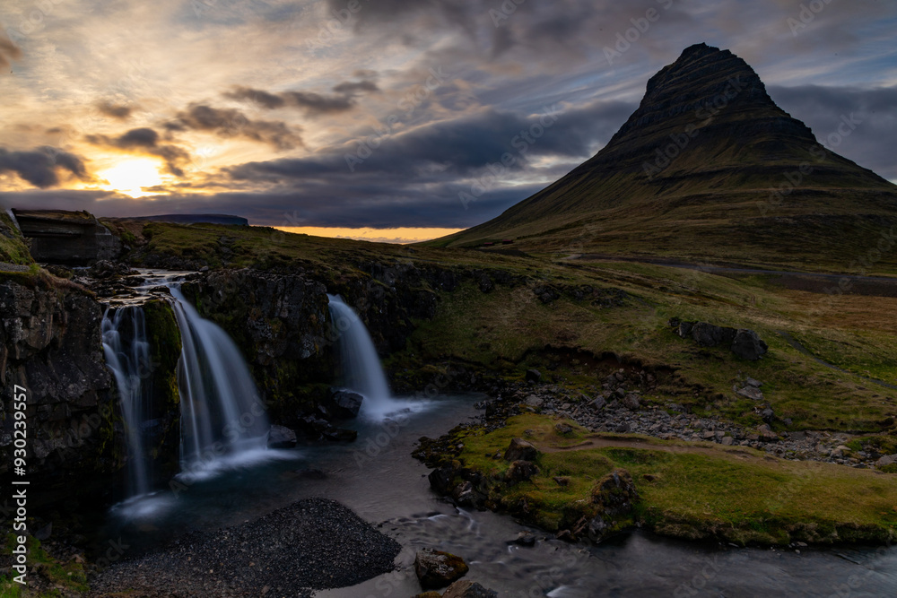 Kirkjuffelfoss, Grundarfjördur, Iceland, Kirkjuffelfoss, Grundarfjördur, Iceland,