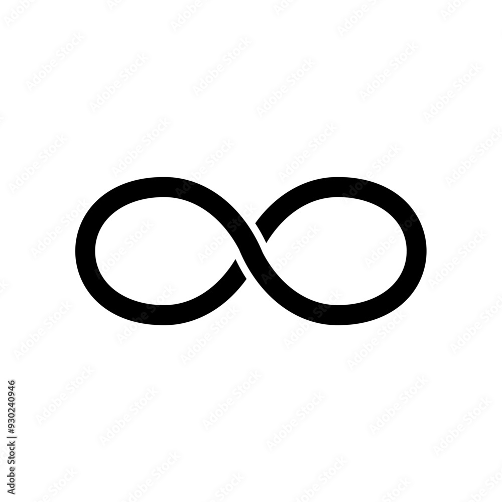 infinity loop logo icon. vector isolated on white background, simple and modern design. infinity loop logo icon. vector isolated on white background, simple and modern design.