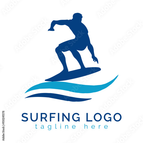 Surfing Logo EPS Vector Design