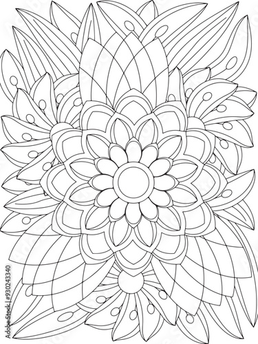 Flowers Coloring Book Pages Flowers Patterns