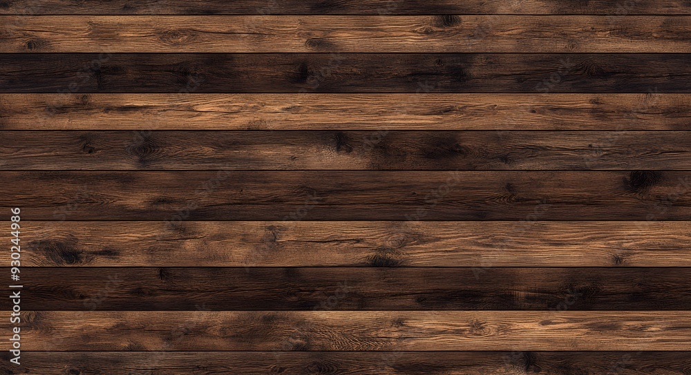 Naklejka premium dark brown wood texture, seamless texture