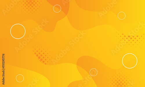 abstract orange background color decorative shapes design