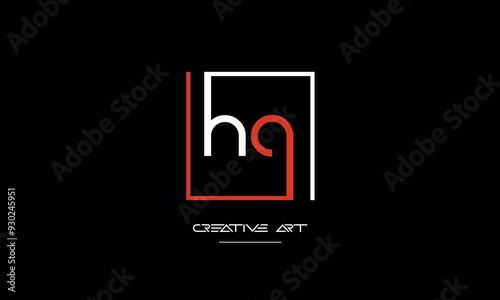 JQ, QH, H, Q abstract letters logo monogram